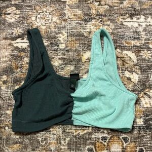 Two-Tone Ribbed Bralette